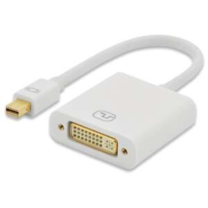 Ednet miniDisplayPort - DVI-I (Dual Link) adapter/átalakító kábel 0,15m fehér - DisplayPort átalakító