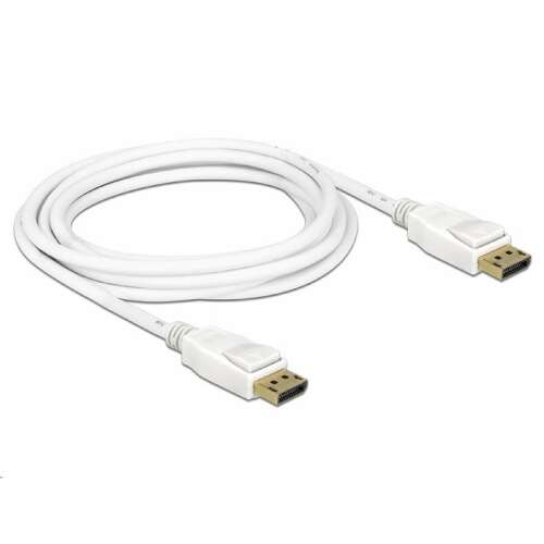 DeLock 84878 Kábel Displayport 1.2 apa -&gt; Displayport apa 3 m biely (84878) 87463829