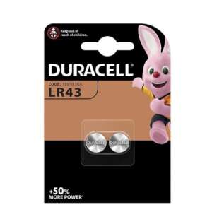 Baterije Duracell LR43, pakiranje od 2 1,5 V 186/V12GA 33896561 - Baterija i akumulator