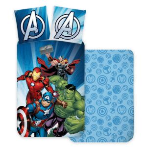 Avengers bedding set 140x200 cm with Iron Man, Hulk, Thor and Captain America - Interior design