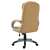Hátulnézet a BipiLine Relax ergonomikus irodai székről, bézs színű, forgószék, magasságállítás, párnázott ülés és háttámla