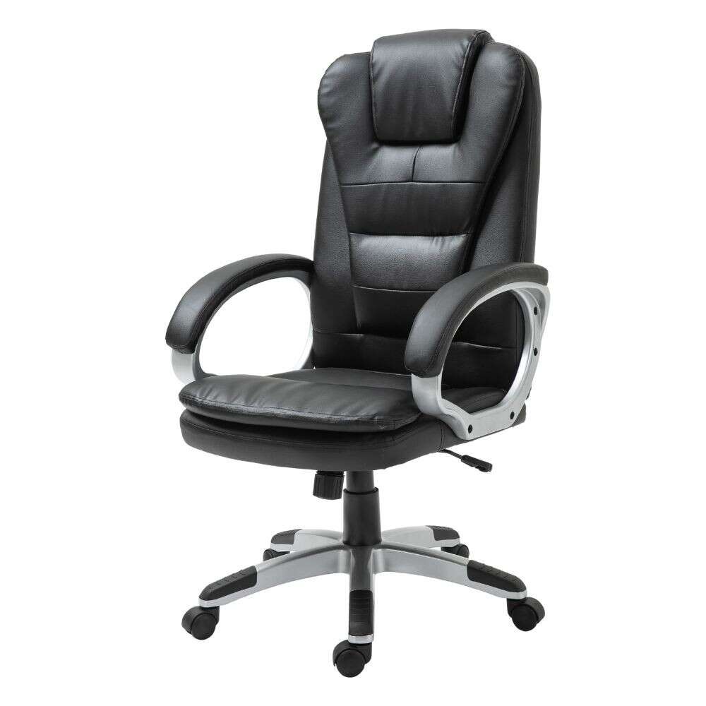 BipiLine Relax főnöki forgószék, ergonomikus irodai szék, fekete 