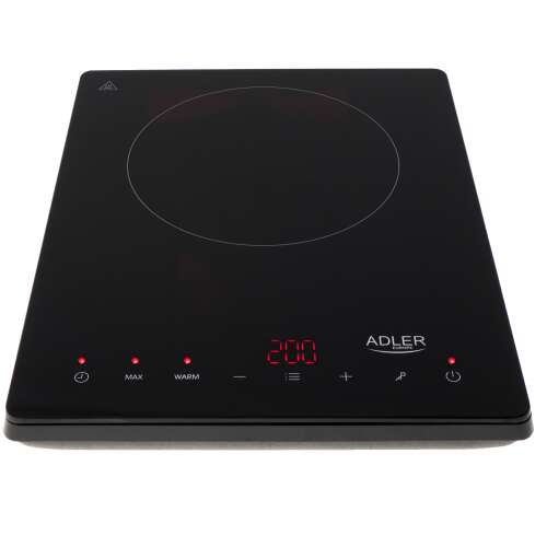 Adler AD6513 portable induction hob, black, 1 cooking zone, child lock, 2000W