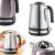 Camry CR1291 stainless steel kettle with temperature settings in kitchen setting