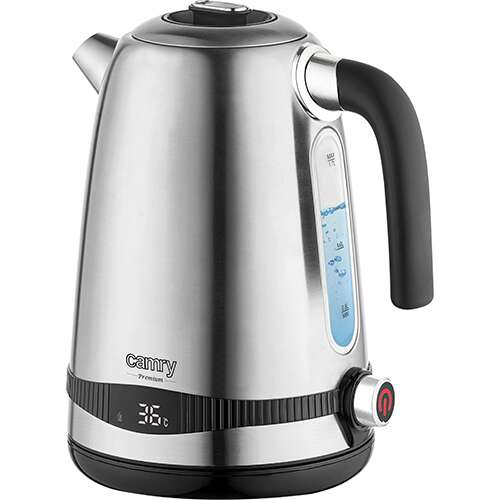 Camry CR1291 electric kettle with LCD display and temperature control 2200W #silver