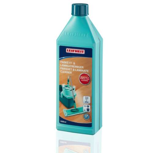 Leifheit Płyn do czyszczenia parkietu i paneli laminowanych, 1000 ml, delikatne czyszczenie dla delikatnych podłóg