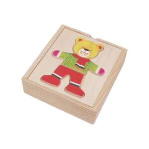 Fa Öltöztethető Maci Kirakós - Fejlesztő Játék
