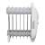 Side view of the MESKO MS7804 7 fin oil filled radiator heater