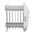 Side view of the MESKO MS7804 7 fin oil filled radiator heater