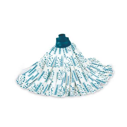 Leifheit Classic Mop Viscose pótfej, fehér kék pöttyökkel, padló tisztításához