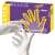 Maxter powder free latex medical examination gloves, 100 count box, medium size