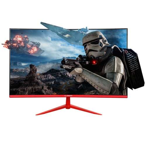 Rampage Blaze BL27R165C 27 Zoll Curved Gaming Monitor mit FreeSync, 165Hz Bildwiederholrate, 1ms Reaktionszeit und 1920x1080 Auflösung