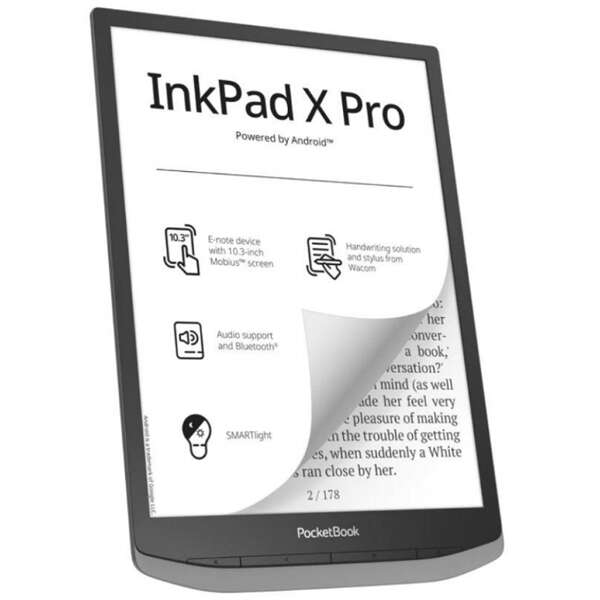 Pocketbook e-reader pb1040d-m-ww inkpad x pro ködszürke (10,3" e-...