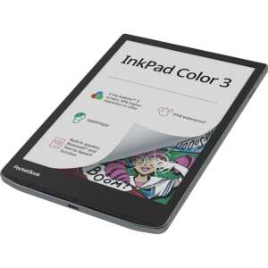 PocketBook InkPad Color 3 E-Reader, Farbbildschirm, Vorderansicht, zeigt Funktionen - Pocketbook