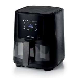 Ariete Air Fryer 6L, черна фритюрница с цифров дисплей - Ariete