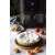 Ariete Air Fryer 6L, black air fryer with apricot tart