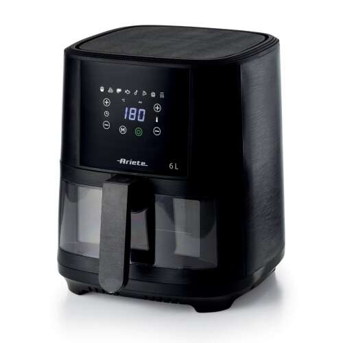 Ariete Air Fryer 6L, friteuză cu aer negru cu afișaj digital