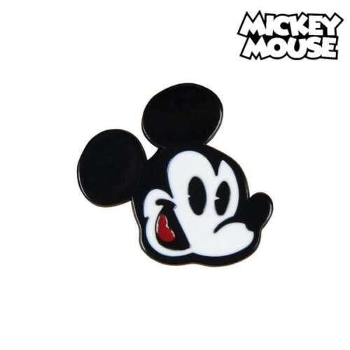 Mickey Mouse kitűző, táskára, pénztárcára, dzsekire, 3 cm
