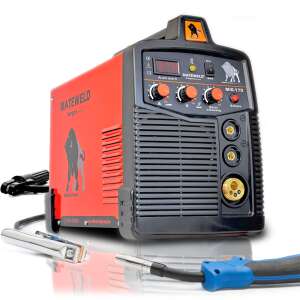 MATEWELD Hungary Buffalo Power™ MIG-170 inverteres hegesztőgép, piros és fekete, pisztollyal és földkábellel - Építkezés & Felújítás