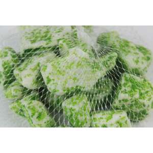 Zöld dekorációs kövek, 0,7kg, virágcserepek, vázák, tálak és egyéb háztáji kellékek díszítéséhez - Dekorációs kő