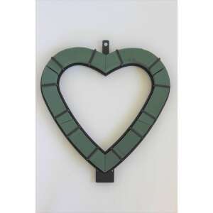 Florex szív alakú habkoszorú, 48cm átmérőjű, virágdíszekhez - Tűzőhab & Oázis