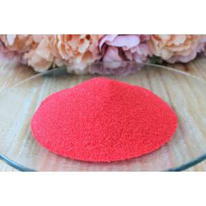 Piros díszhomok, 1kg, virágcserepek, vázák és asztaldíszek dekorálására - Dekorációs kő