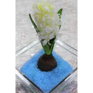 Halványkék dekoratív üveg golyók, 550g, vázákhoz, tálakhoz és kézművesekhez - Dekorációs kő