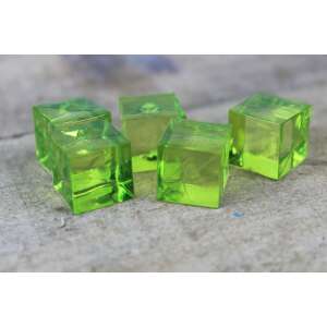 Zöld kocka alakú dekorációs kövek, 80 darab - Dekorációs kő