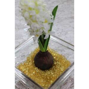 Kör alakú arany cabochonok, 0,7 cm átmérővel, 200g-os csomagban, ékszerkészítéshez, kézműveskedéshez és otthoni dekorációhoz - Dekorációs kő