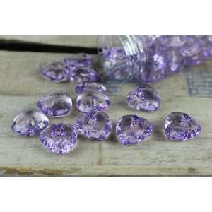 Lila szív alakú dekorációs kövek, 40 darab - Dekorációs kő