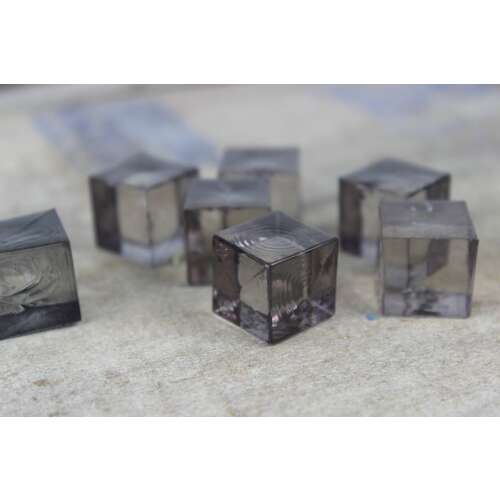 Dekorkő - Fekete Kocka - 80 db - 1,5x1,5cm