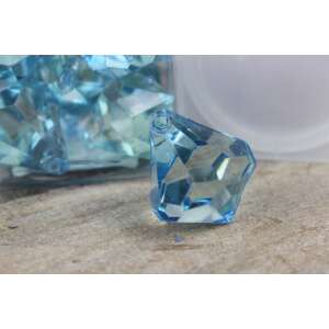 Kék kristály alakú dekorációs kövek, 20 darab - Dekorációs kő