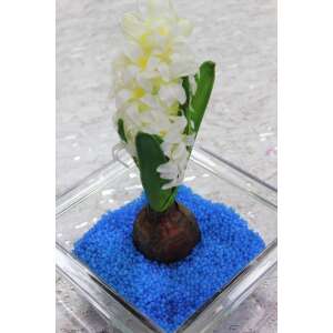 Kék dekoratív üveg gyöngyök, 550g, vázákhoz, tálakhoz és kézművesekhez - Dekorációs kő