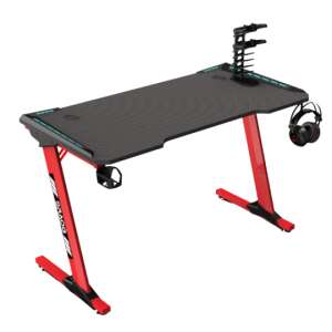 Gamer asztal piros lábakkal 140x60x73cm