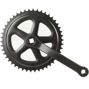 Bringamax acél hajtómű 40T lánckerékkel, 170mm hosszúságú, négyszög tengelyes, fekete - Kerékpár hajtás