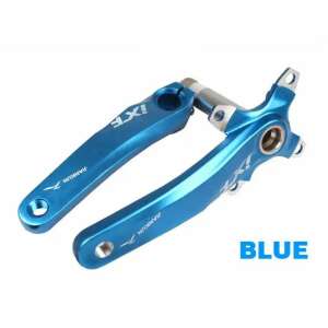 IXF 104BCD ALU hajtómű, kék, 170mm, lánckerék nélkül, 4 lyukas - Kerékpár hajtás