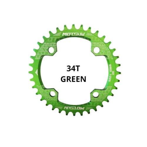 Motsuv lánckerék 34T Round zöld bmlanck0003