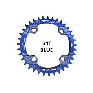 Motsuv 34T kerek lánckerék kék színben - Kerékpár racsni
