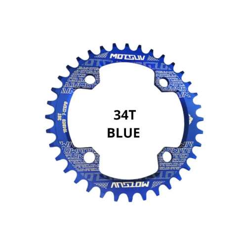 Motsuv 34T kerek lánckerék kék színben