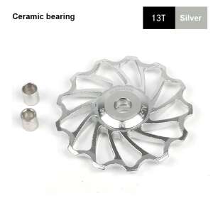 Bringamax 13T alumínium hátsó váltógörgő kerámia csapágyakkal, ezüst - Kerékpár hajtás