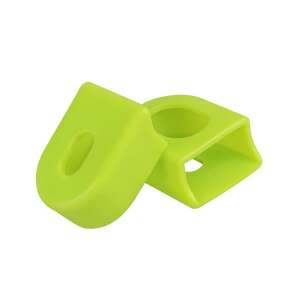 Bringamax zöld szilikon hajtókarvég védő kupakok, pár, kerékpár védelem - Kerékpár hajtás