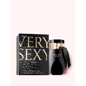 Victoria's Secret Very Sexy Night Eau de Parfum, 50 ml, black bottle with gold accents and black ribbon - Perfume for women