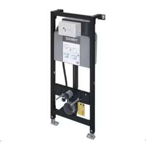 Duravit WC szerelőkeret, Standard, fekete, oldalnézet - WC tartály