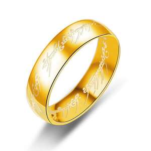 Gyűrűk ura jellegű gyűrű, arany színű, nemesacél, 9 68189489 