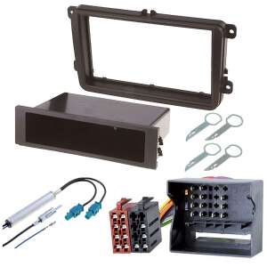 VW Golf VI, Seat Leon, Skoda Fabia 2 DIN autórádió beépítő szett - Fejegység kiegészítő