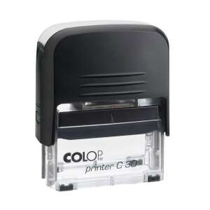 Bélyegző C30 Printer Colop átlátszó,fekete ház/fekete párna 87848261 