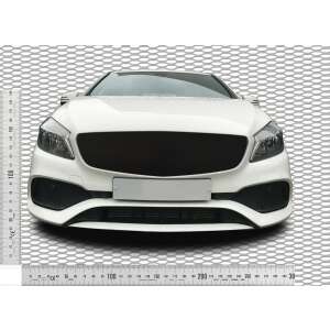 Aluminium dísz rács (tuning rács)  - Hálóméret 12,5 mm x 4 mm x 1,2 mm, Fekete, Méret: 30 cm x 100 cm