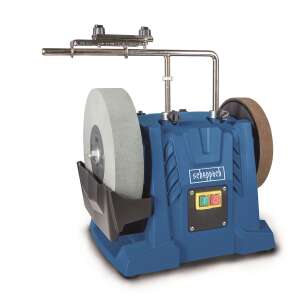 Scheppach Tiger 7000s Schleifsystem, blau, mit Schleifscheibe und Lederschleifscheibe - Schleifmaschinen