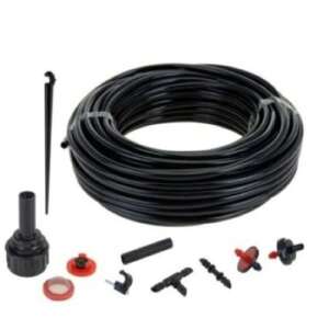 Kinzo Garden of Eden 72 részes csepegtető rendszer, 17m hosszú, tömlővel, csatlakozókkal, csepegtetőkkel és csapokkal - Csepegtető öntöző