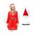 Mikulás Jelmez Nőknek - Piros Mikulás Ruha Sapkával és Övvel - Mérettáblázat
